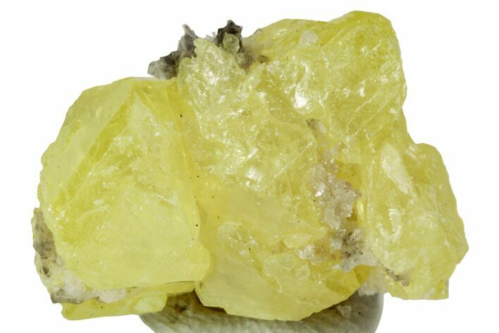 Lemon-Yellow Sulfur Crystals - Italy #238418